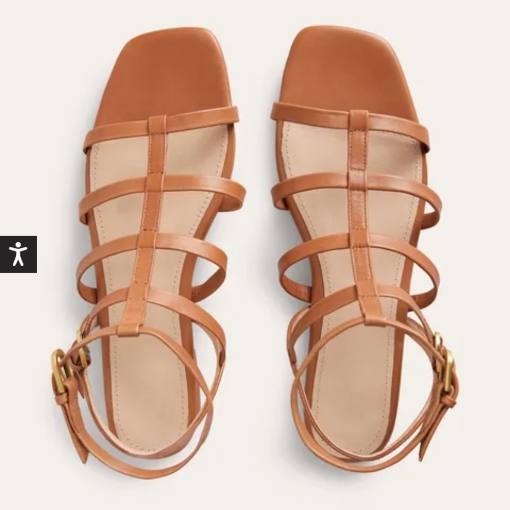 Boden Leather Gladiator Sandals